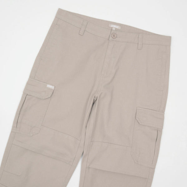 TWILL CARGO PANTS (Stone)