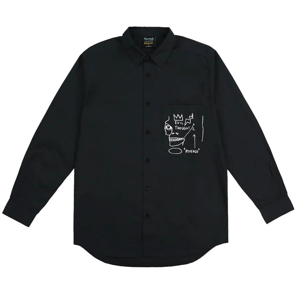 Evil Thoughts Oversize Button Down Shirt