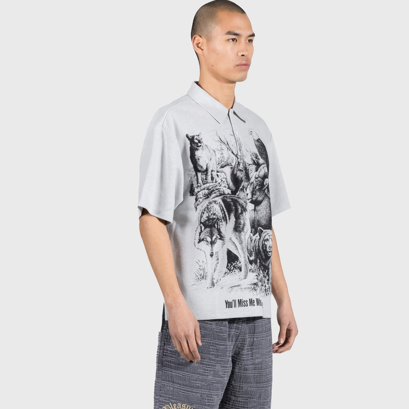 REVIVAL BOXY POLO (STEEL)