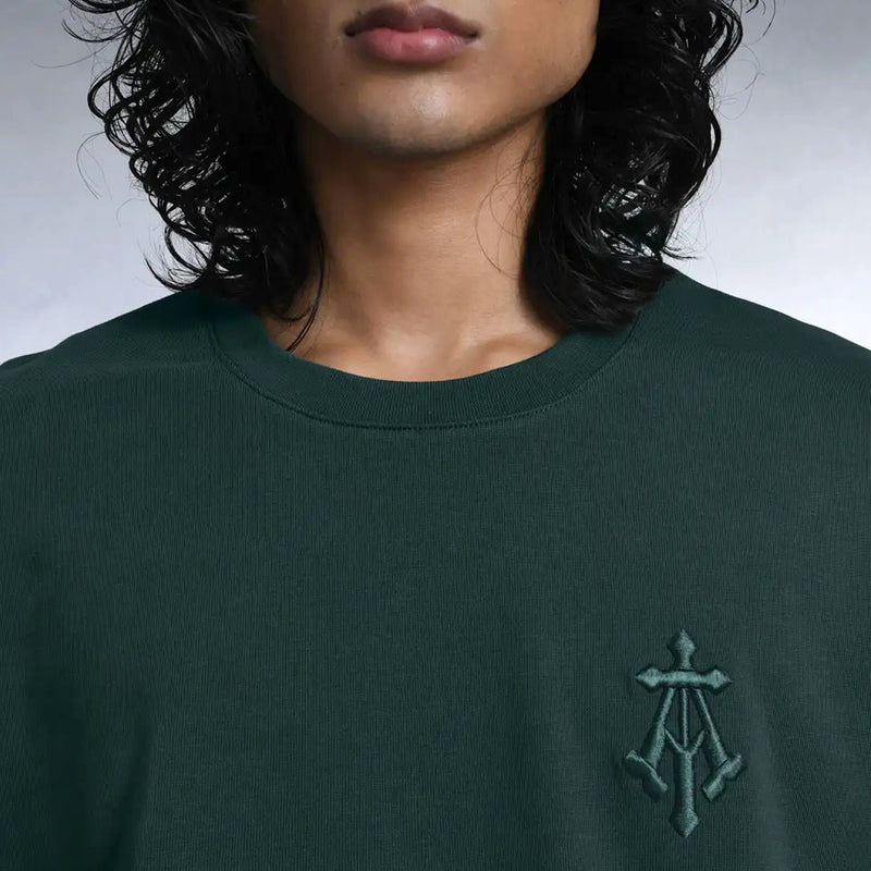 Alpha Cross R Logo Alpha Cross Embroidered Tee (Green) – Capsul
