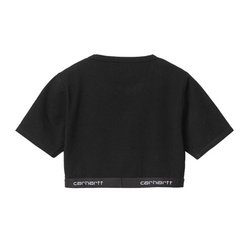 W' Script Crop Top (BLACK)