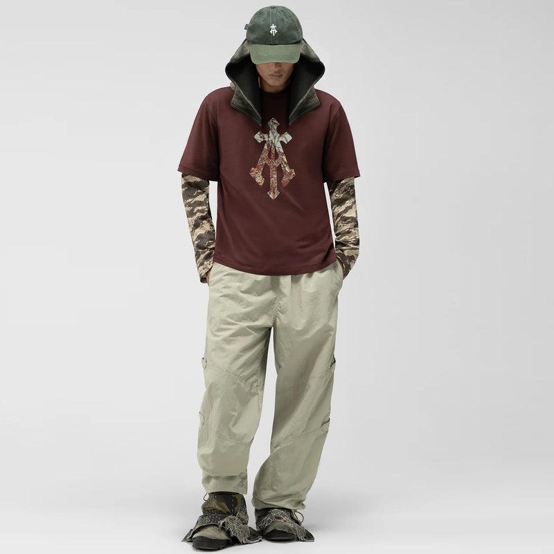 Shattered Alpha Cross Relaxed Tee (Rust)