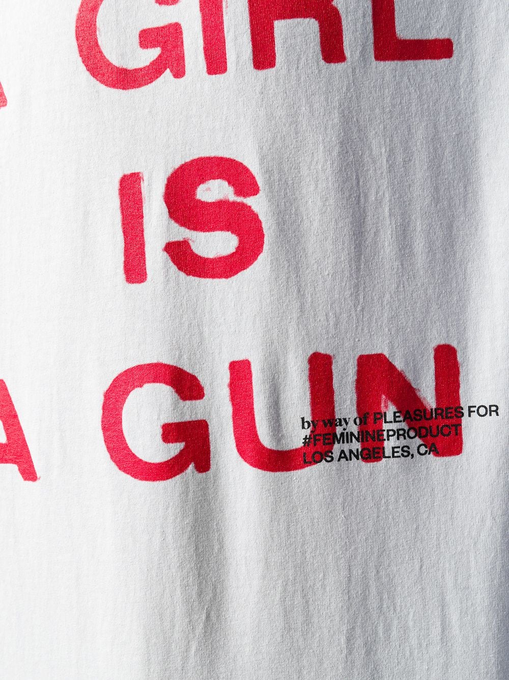 PLEASURES × By Way of US コラボ GIRL IS A GUN Tシャツ Pleasures - Girl Is A Gun T-shirt | HBX - Globally Curated