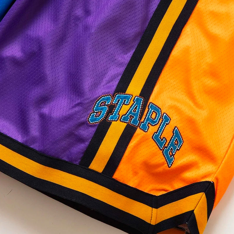 STAPLE SUNNYSIDE B-BALL SHORTS  (BLUE)