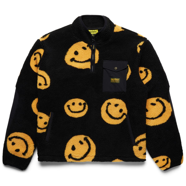 SMILEY AOP Sherpa Sweatshirt (Black)