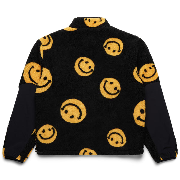 SMILEY AOP Sherpa Sweatshirt (Black)