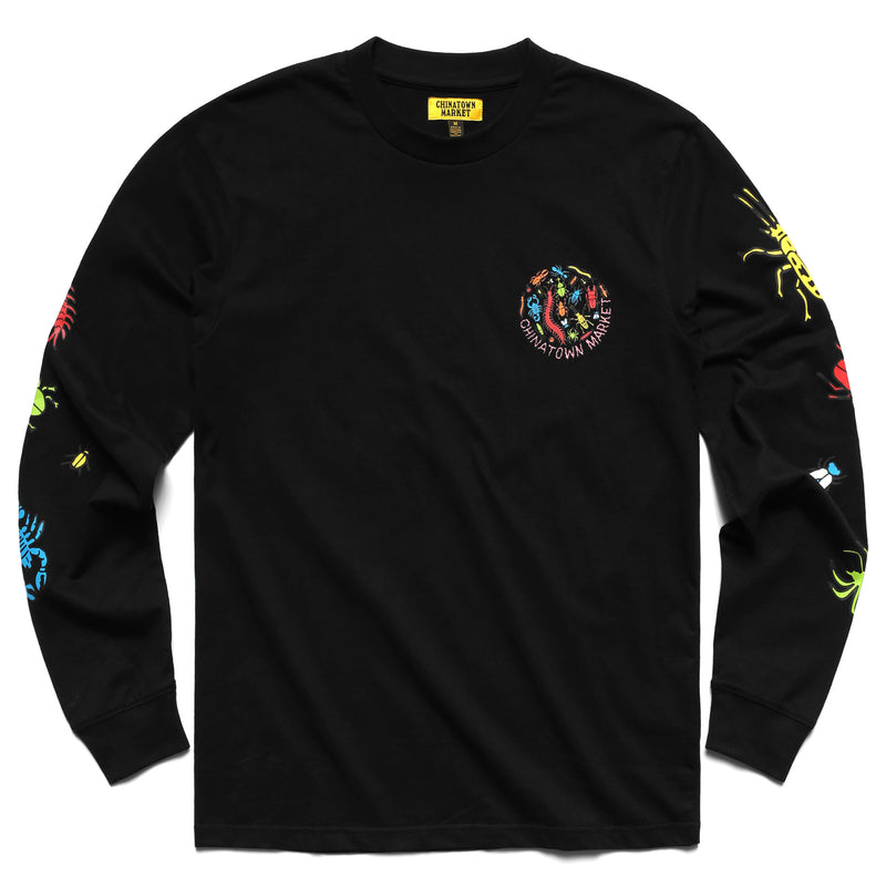 Chinatown Market Bugs Long Sleeve Tee Black