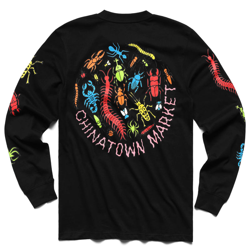 Chinatown Market Bugs Long Sleeve Tee Black