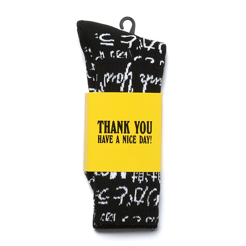 Chinatown Multi Language Socks - Black