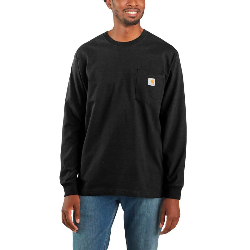 Workwear Pocket LS Tee (Black)