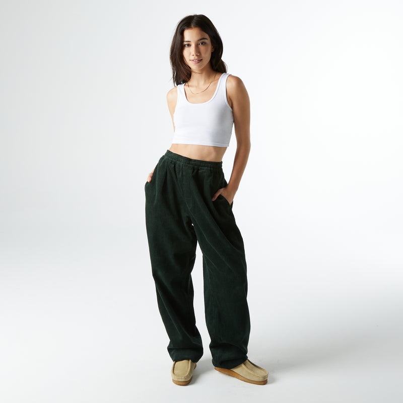 CORDUROY LEISURE PANT (Forest Green)