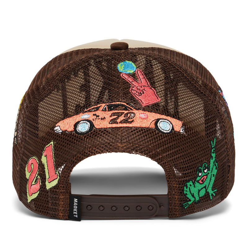 VARSITY HAND-DRAWN TRUCKER HAT