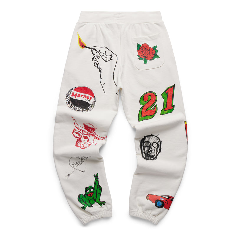 VARSITY HAND-DRAWN SWEATPANTS