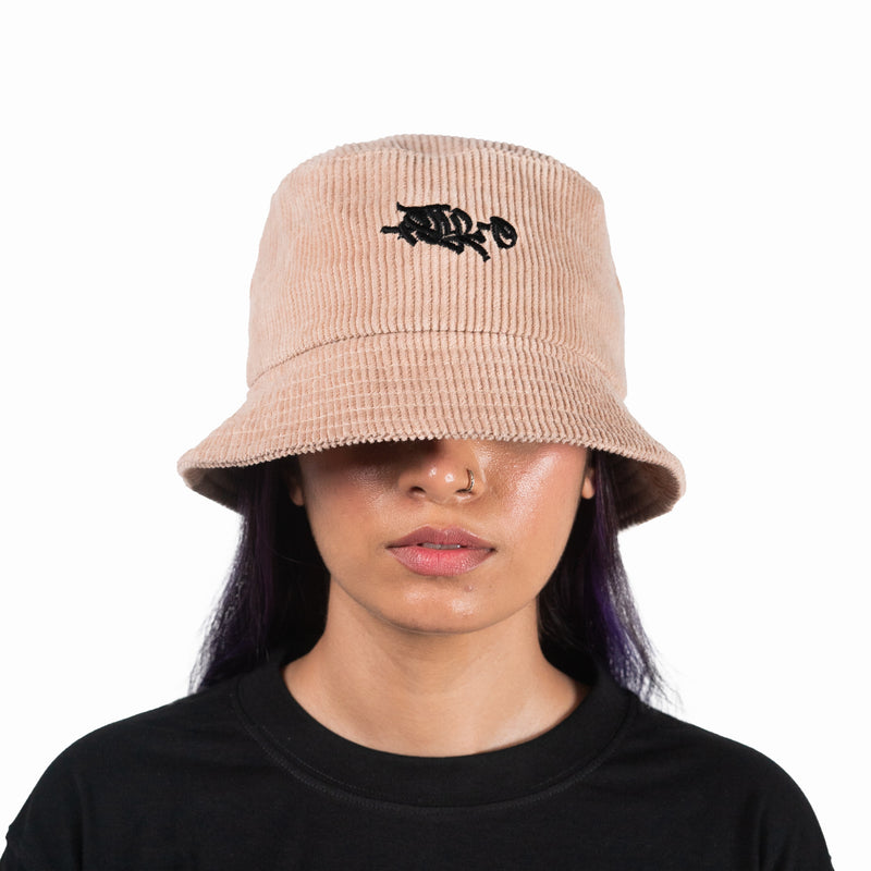 Corduroy Bucket Hat (Beige)