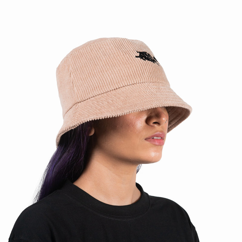 Corduroy Bucket Hat (Beige)