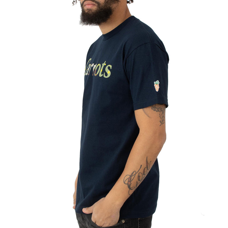 Mark McNairy Duck Camo Wordmark Tee (Navy)