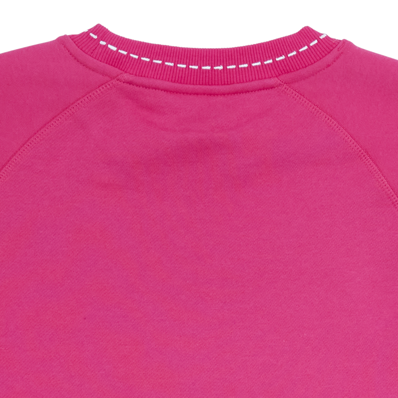 CUT HERE RAGLAN Sweatshirt (Pink)