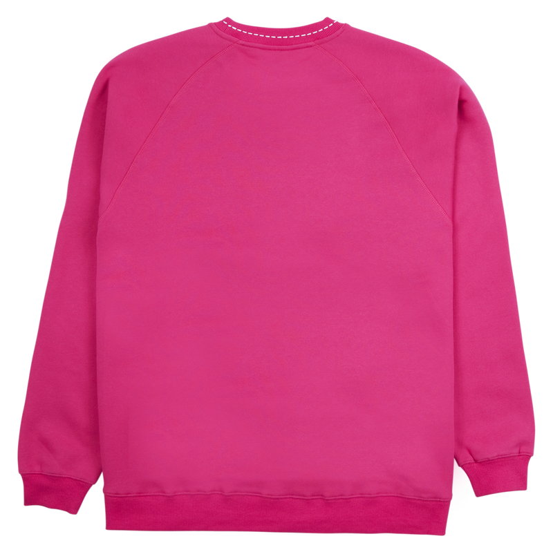 CUT HERE RAGLAN Sweatshirt (Pink)