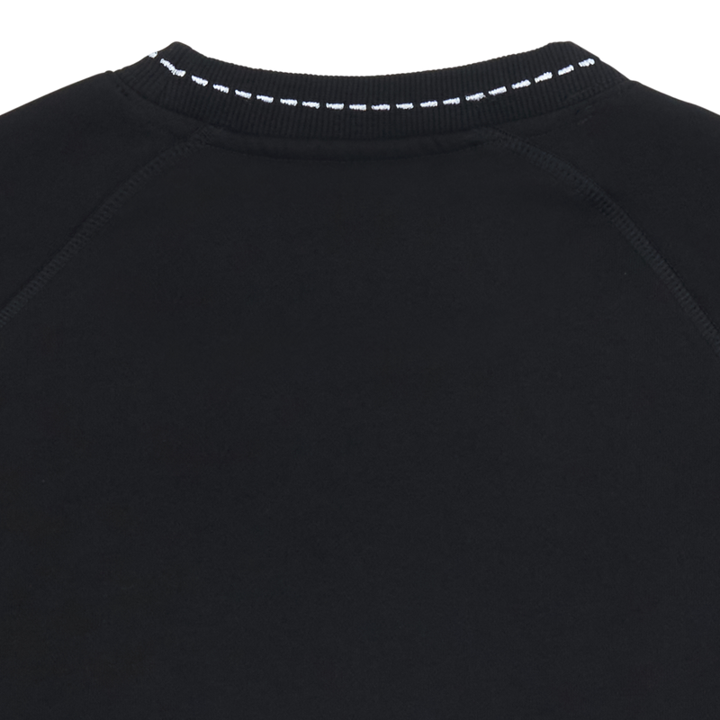 CUT HERE RAGLAN Sweatshirt (Black)