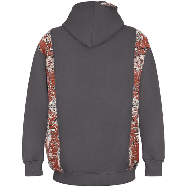 GREY RESURRECTED JACQUARD HOODIE