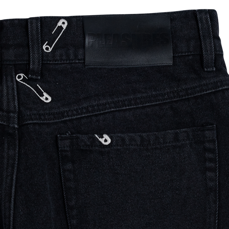 SAFETY PIN 5 POCKET DENIM (Black)