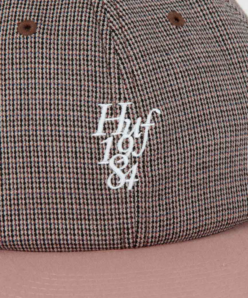 Micro Houndstooth Cap (Dusty Rose)
