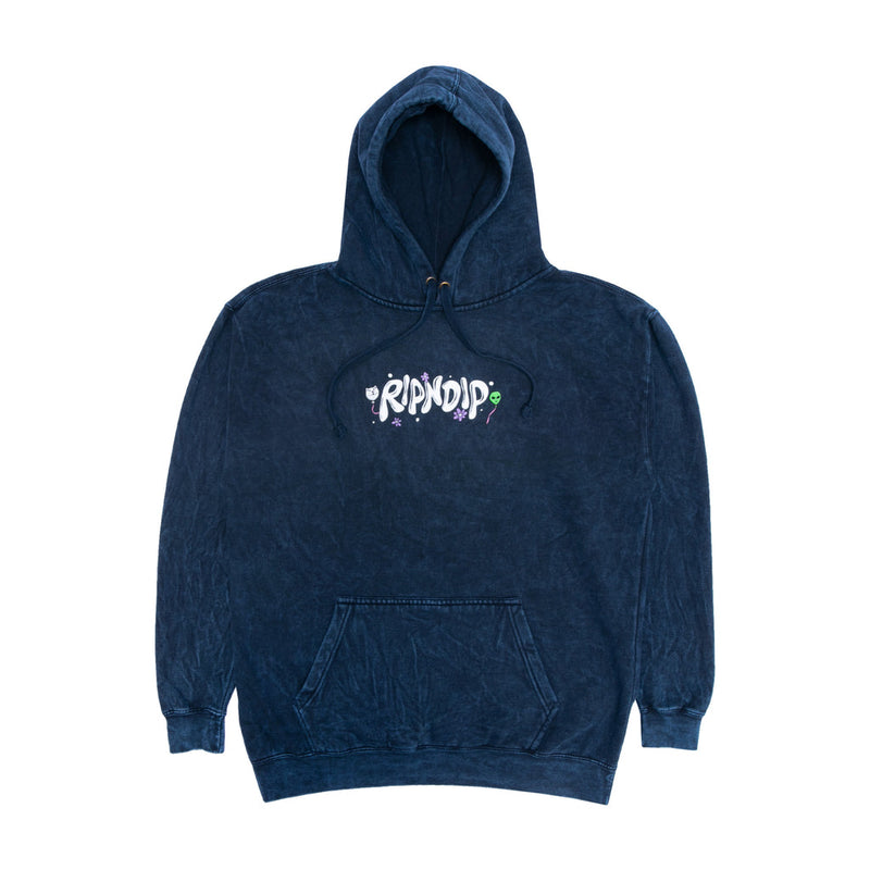 Super High Hoodie (Navy Mineral Wash)