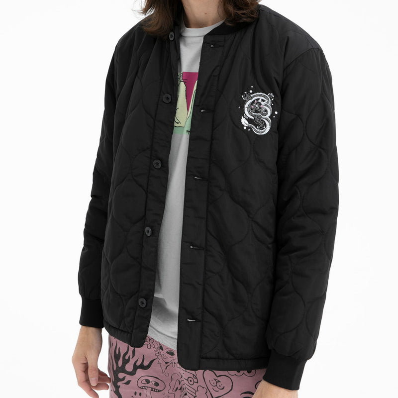 Mystic Jerm Quilted Bomber Jacket