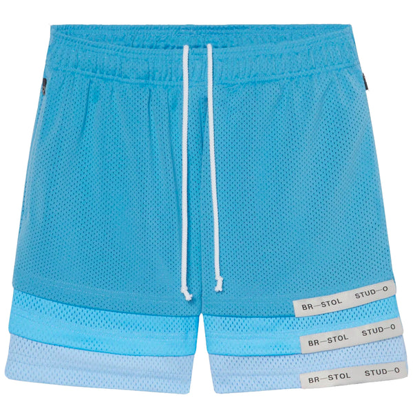 Triple Hem Shorts (Gradient Blue)