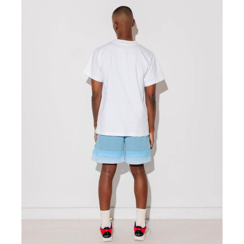 Triple Hem Shorts (Gradient Blue)