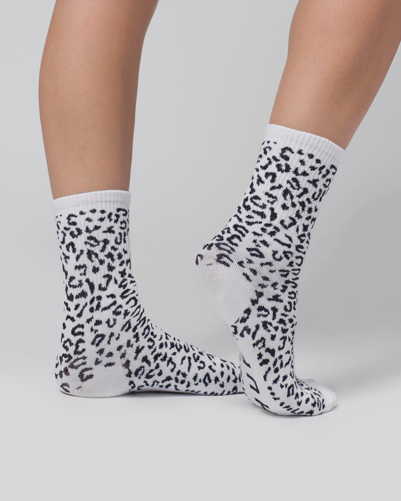 Leopard 1/4 Sock