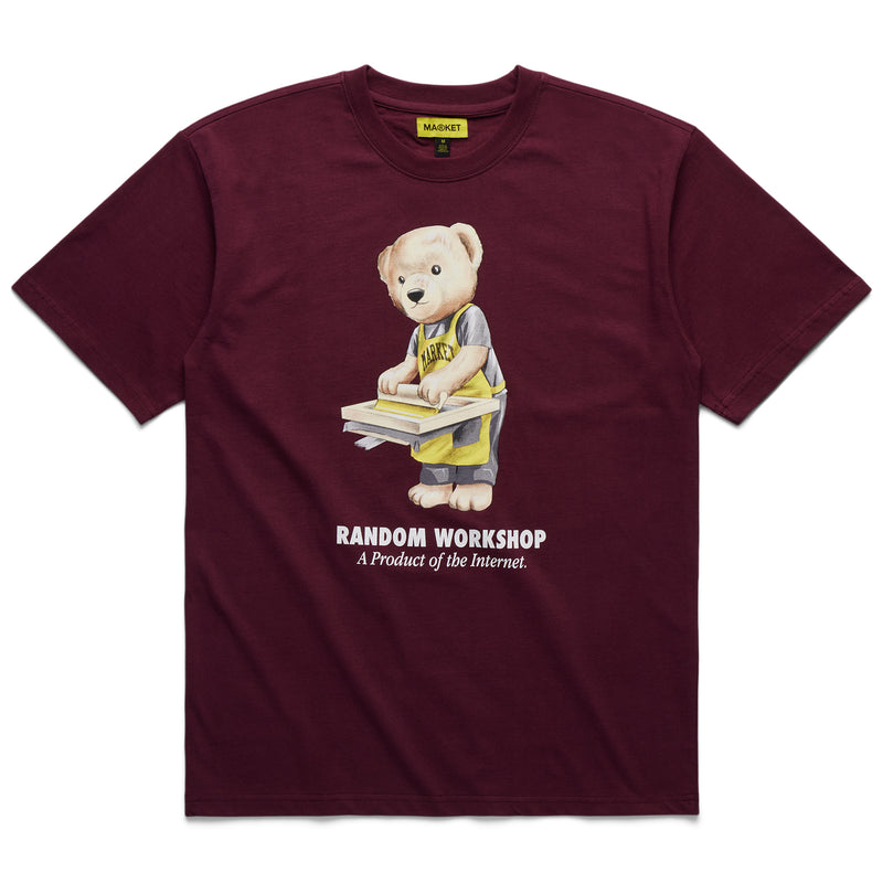 RANDOM WORKSHOP BEAR TEE (Maroon)