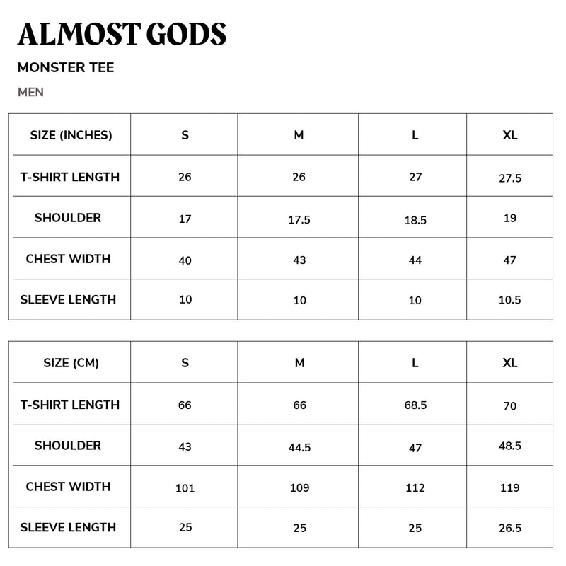 Almost Gods Monster Tee (White)