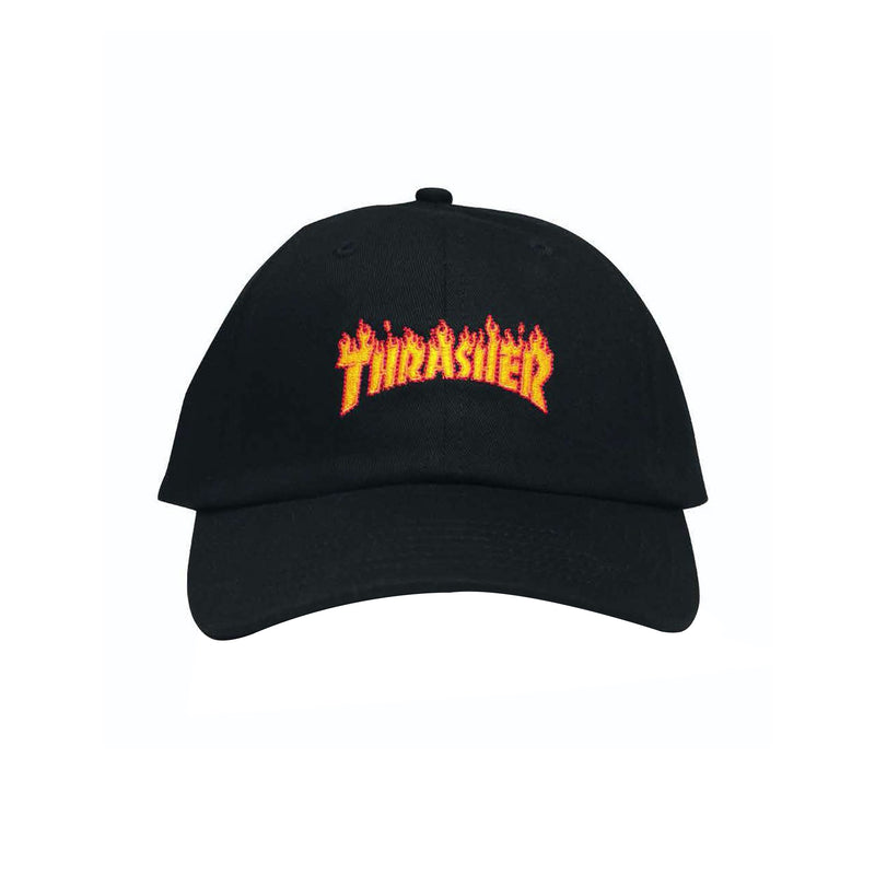 Thrasher Micro Flame Dad Hat (Black)