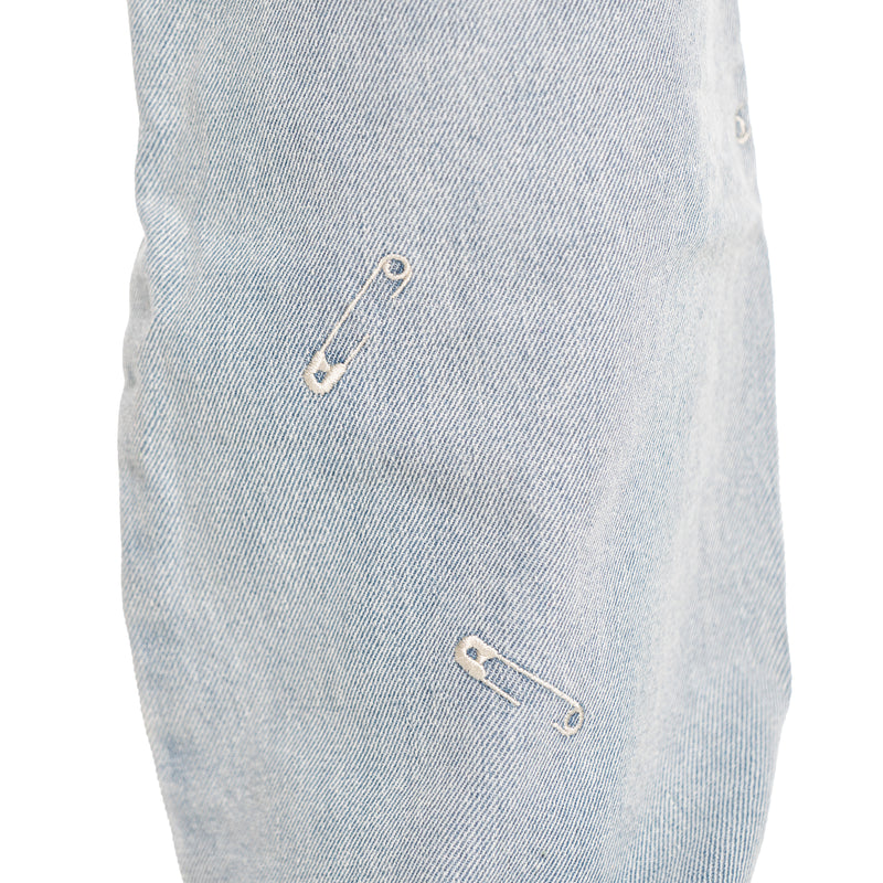 SAFETY PIN 5 POCKET DENIM (Blue)