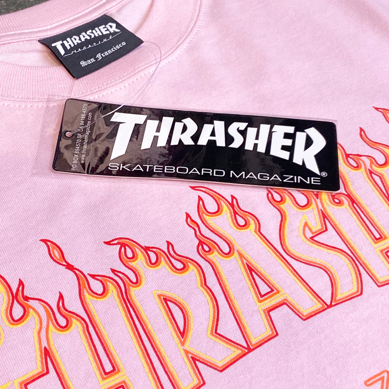 Flame Outline Tee (Pink)
