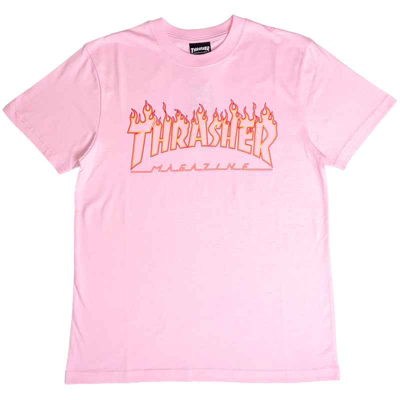 Flame Outline Tee (Pink)