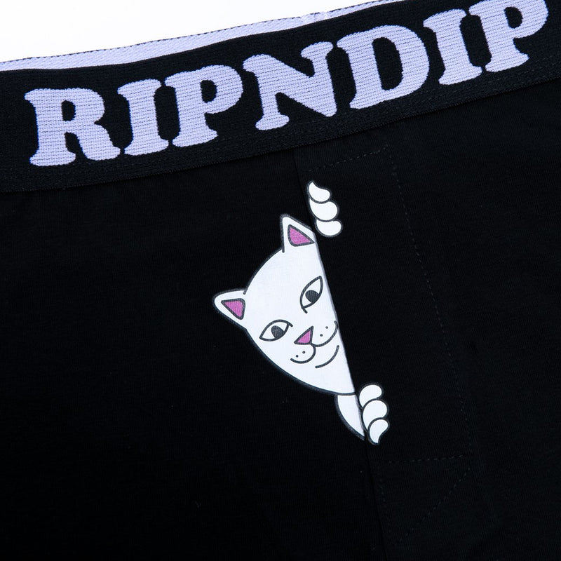 Peek A Nermal Boxers (Black)