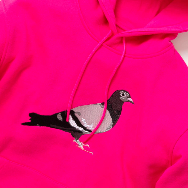 Pigeon Logo Hoodie (Ruby Red)