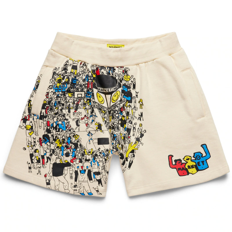 SMILEY WORLD BBALL GAME SWEATSHORTS