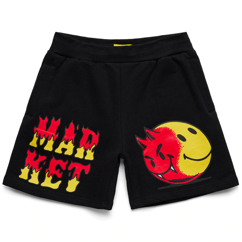 SMILEY GOOD AND EVIL SWEATSHORTS