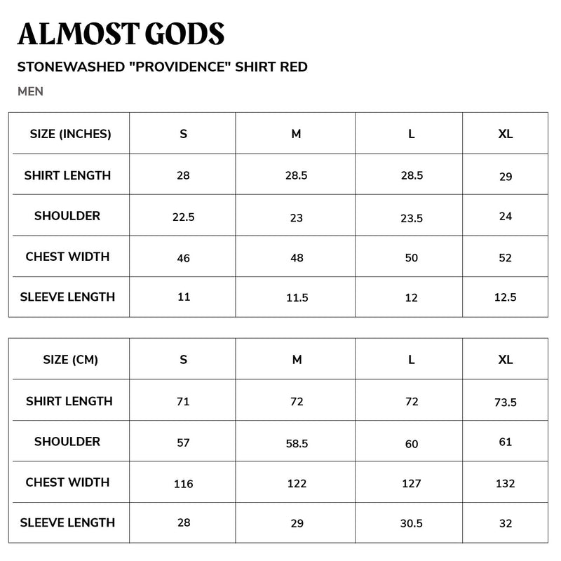 Almost Gods Stonewashed Providence Shirt