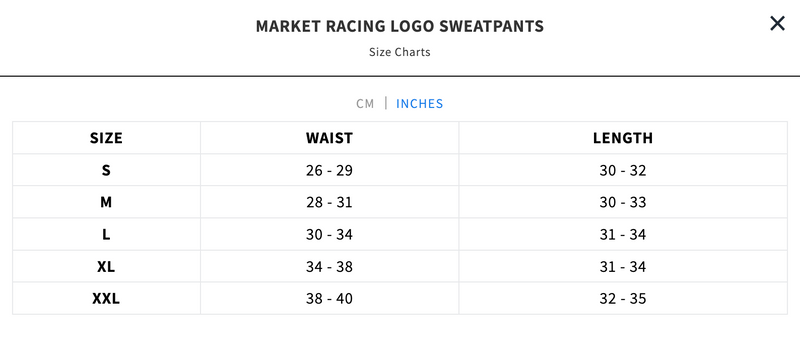 RACING LOGO SWEATPANTS