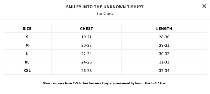 SMILEY® INTO THE UNKNOWN TEE