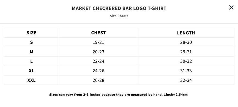 CHECKERED BAR LOGO TEE