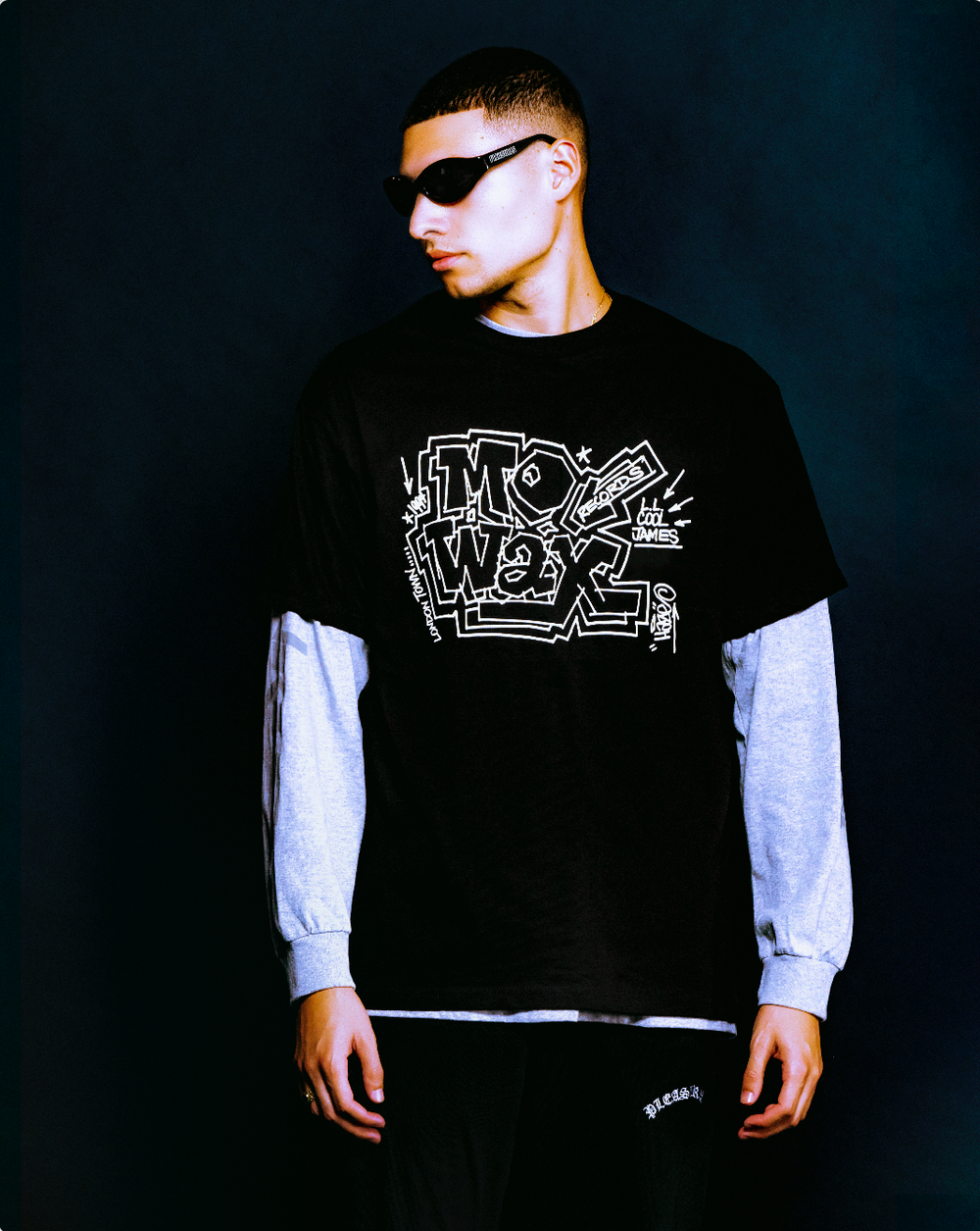 海外限定 PLEASURES X UNKLE MOWAX & Eric Haze コラボ Tシャツ PLEASURES X UNKLE X HAZE Mowax Tee – Capsul