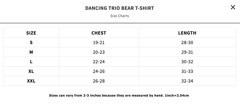 DANCING TRIO BEAR TEE