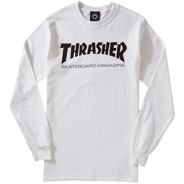 Skate Mag LS Tee (White)