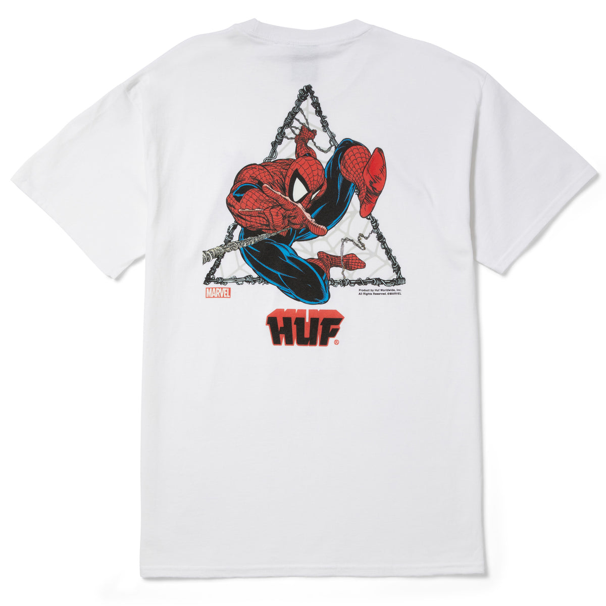 Camiseta HUF X Marvel Moody - Manga Corta, Color Negro, Talla M, Diseño ...