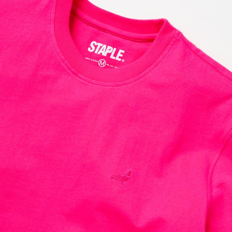 Tonal Pigeon Emb Tee (Ruby Red)